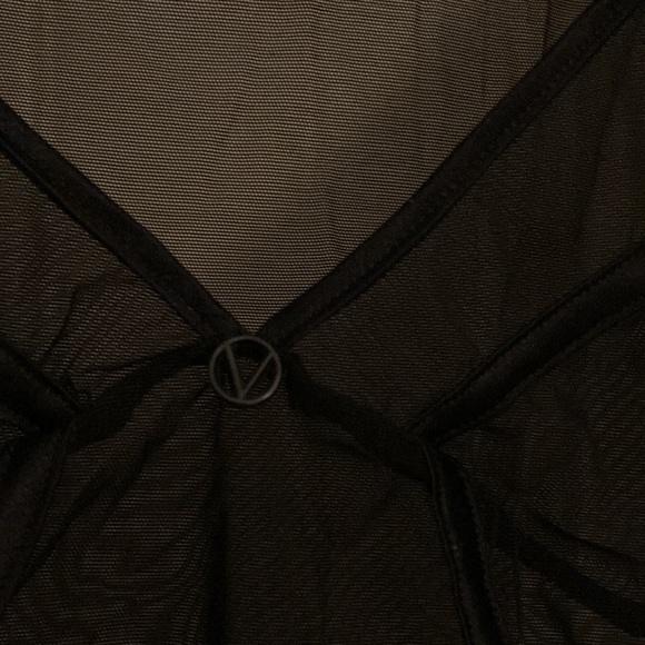 Valentino intimate authentic top size m black sheer - Picture 3 of 5